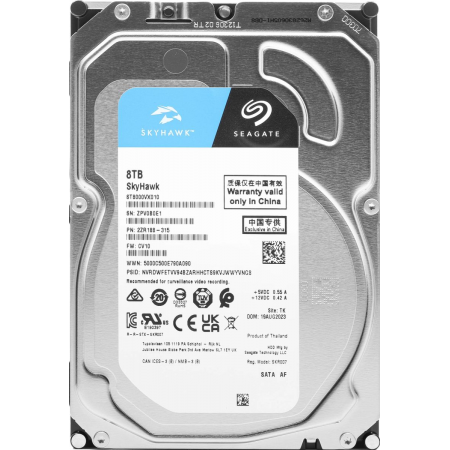 Жесткий диск Seagate SkyHawk Surveillance 8Tb ST8000VX010, фото 