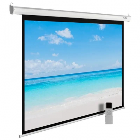 Экран Cactus 225x300см MotoExpert CS-PSME-300x225-WT 4:3 настенно-потолочный рулонный (моторизованный привод), фото 