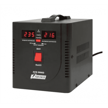 Стабилизатор напряжения Powerman AVS 2000D Черный, фото 