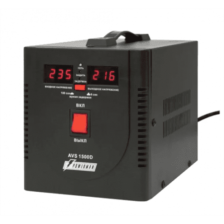 Стабилизатор напряжения Powerman AVS 1500D черный, фото 