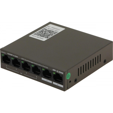 Сетевой коммутатор TENDA G2206P-4-63W 4x10Base-T / 100Base-TX / 1000Base-T 2x1000Base-T PoE порты 4 Количество портов PoE+ 4 G2206P-4-63W, фото 