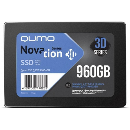 SSD QUMO Novation 3D 960Gb Q3DT-960GSCY, фото 