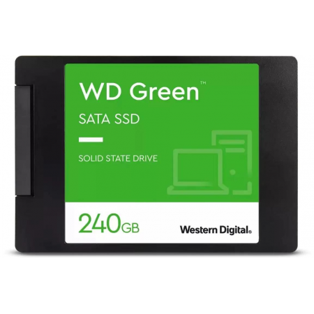 Накопитель Western Digital SSD GREEN 240Gb SATA-III 2,5”/7мм WDS240G3G0A (аналог WDS240G2G0A), 1 year, фото 