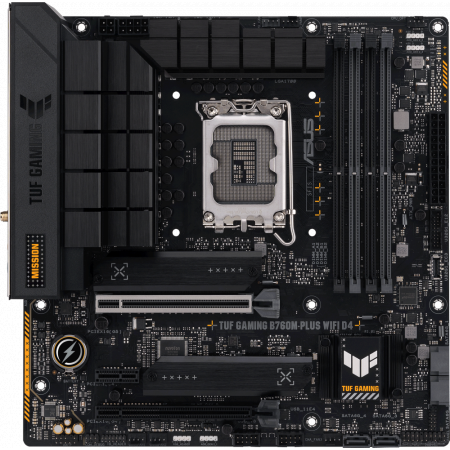 Материнская плата Asus TUF GAMING B760M-PLUS D4 LGA 1700, фото 