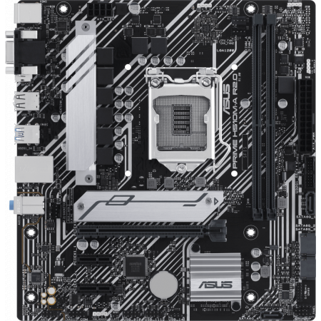 Материнская плата Asus PRIME H510M-A R2.0 Soc-1200 Intel H470 2xDDR4 mATX AC`97 8ch(7.1) GbLAN+VGA+HDMI+DP, фото 