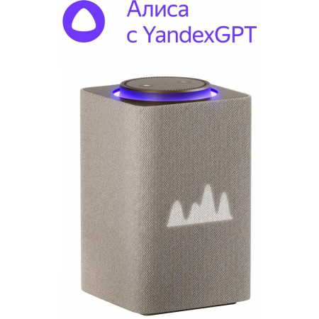 Умная колонка Yandex Станция Макс Zigbee Алиса бежевый 65W 1.0 BT 10м (YNDX-00053E), фото 