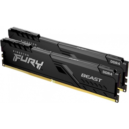 Оперативная память DIMM Kingston Fury Beast Black DDR4 64Gb KF436C18BBK2/64 (2x32Gb), фото 