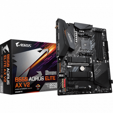 Материнская плата Gigabyte B550 AORUS ELITE AX V2, фото , изображение 3
