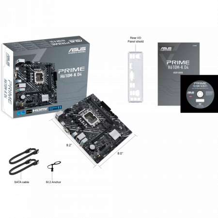Материнская плата Asus PRIME H610M-K D4 LGA 1700, фото , изображение 4