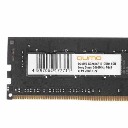Оперативная память DIMM QUMO DDR4 8Gb QUM4U-8G2666P19, фото , изображение 3