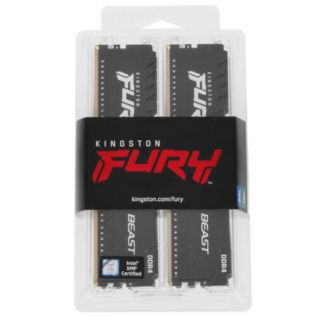 Оперативная память DIMM Kingston FURY Beast Black DDR4 64Gb KF432C16BB1K4/64 (4x16Gb), фото , изображение 3