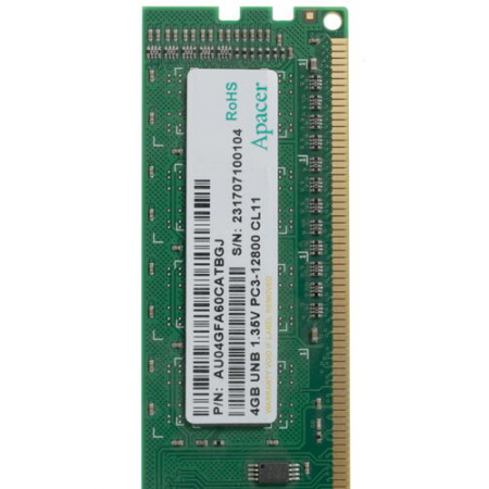 Оперативная память DIMM Apacer DDR3L 4Gb AU04GFA60CATBGJ, фото , изображение 4