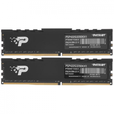 Оперативная память DIMM Patriot Signature Line Premium DDR4 32Gb PSP432G3200KH1 (2x16Gb), фото , изображение 2