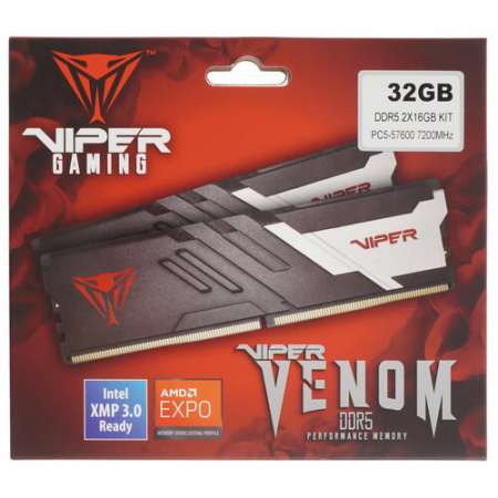 Оперативная память DIMM Patriot Viper Venom DDR5 32Gb PVV532G720C34K (2x16Gb), фото , изображение 4