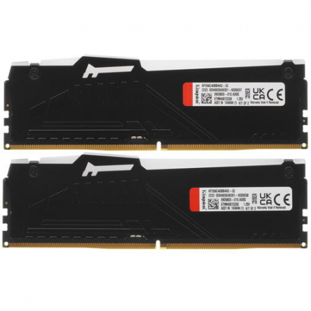 Оперативная память DIMM Kingston FURY Beast Black RGB DDR5 32Gb KF556C40BBAK2-32 (2x16Gb), фото , изображение 3
