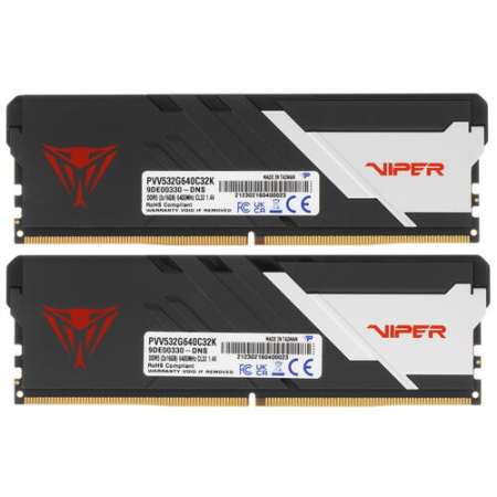 Оперативная память DIMM Patriot Viper Venom DDR5 32Gb PVV532G640C32K (2x16Gb), фото , изображение 3