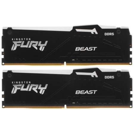 Оперативная память DIMM Kingston FURY Beast Black RGB DDR5 32Gb KF556C40BBAK2-32 (2x16Gb), фото , изображение 2