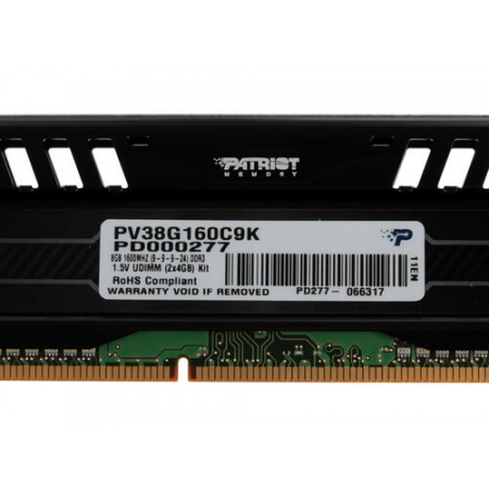 Оперативная память DIMM Patriot Memory Viper 3 Black Mamba DDR3 8Gb PV38G160C9K (2x4Gb), фото , изображение 3