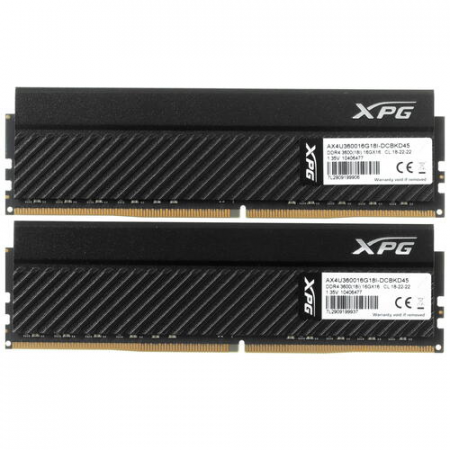 Оперативная память DIMM ADATA XPG GAMMIX D45 DDR4 32Gb AX4U360016G18I-DCBKD45 (2x16Gb), фото , изображение 2 Оперативная память DIMM ADATA XPG GAMMIX D45 DDR4 32Gb AX4U360016G18I-DCBKD45 (2x16Gb), фото , изображение 2