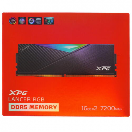 Оперативная память DIMM ADATA XPG Lancer RGB DDR5 32Gb AX5U7200C3416G-DCLARBK (2x16Gb), фото , изображение 5