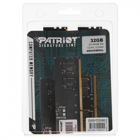 Оперативная память DIMM Patriot Signature Line DDR5 32Gb PSD532G4800K (2x16Gb), фото , изображение 3