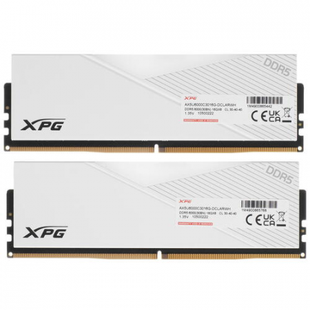 Оперативная память DIMM ADATA XPG Lancer RGB DDR5 32Gb AX5U6000C3016G-DCLARWH (2x16Gb), фото , изображение 3