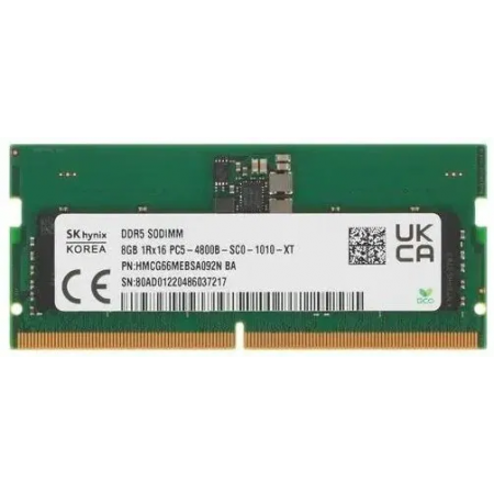Оперативная память SO-DIMM Hynix Original DDR5 8Gb 4800MHz HMCG66MEBSA092N, фото 