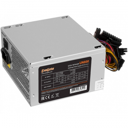 Блок питания ExeGate UN600 600W EX244556RUS-S, фото , изображение 3