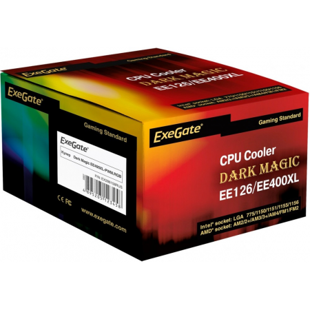 CPU COOLER ExeGate EX286158RUS Dark Magic EE126XL-PWM.RGB, фото , изображение 7