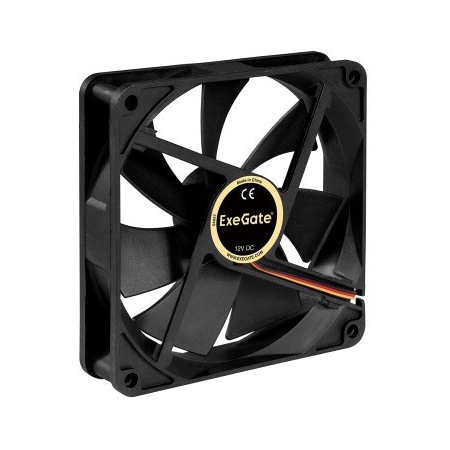 Вентилятор 12В DC ExeGate EX14025S4P-PWM (140x140x25 мм, Sleeve bearing (подшипник скольжения), 4pin, PWM, 24dBA), фото 