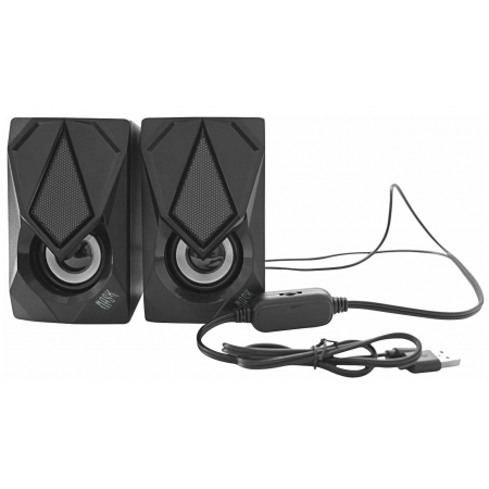 Колонки 2.0 Qumo Mask AS004 черные, фото , изображение 3