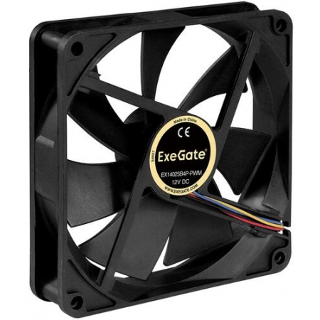 Вентилятор для корпуса ExeGate EX14025B4P-PWM EX288929RUS, фото , изображение 3 Вентилятор для корпуса ExeGate EX14025B4P-PWM EX288929RUS, фото , изображение 3