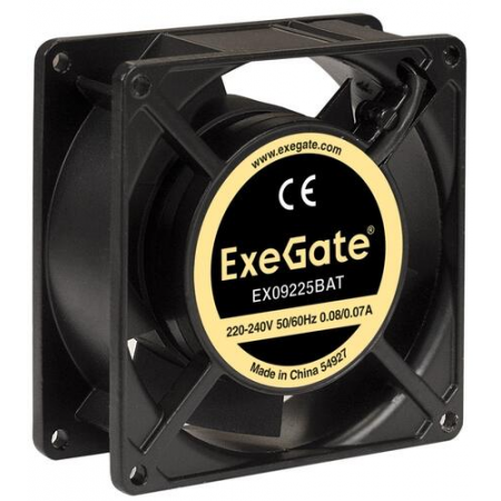 Вентилятор для корпуса ExeGate EX09225BAT EX289004RUS, фото , изображение 2 Вентилятор для корпуса ExeGate EX09225BAT EX289004RUS, фото , изображение 2
