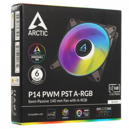 Вентилятор для корпуса Arctic Cooling P14 PWM PST A-RGB ACFAN00239A, фото , изображение 8