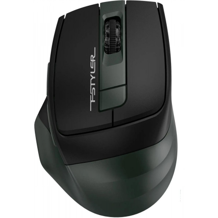 Мышь A4Tech Fstyler FB35S темно-зеленый/черный оптическая (2000dpi) беспроводная BT/Radio USB для ноутбука (5but), фото 
