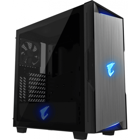 Корпус GIGABYTE AORUS C300 GLASS чёрный GB-AC300G, фото 