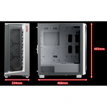 Корпус ADATA XPG CRUISERST белый Mid-Tower, Micro-ATX, Mini-ITX, Standard-ATX, фото , изображение 5