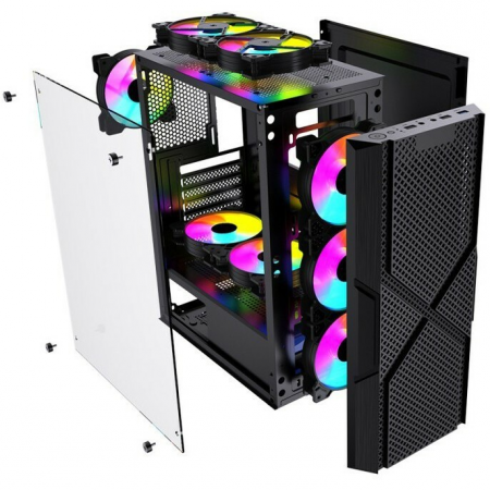 Корпус Powercase Mistral T4B чёрный CMITB-L4, фото , изображение 7