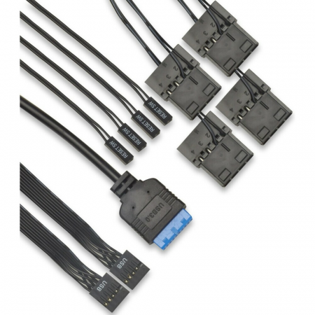 Корпус ExeGate Mistery X2 500W серо-чёрный EX294482RUS, фото , изображение 5