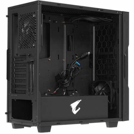 Корпус GIGABYTE AORUS C300 GLASS чёрный GB-AC300G, фото , изображение 9