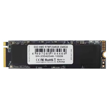 Твердотельный накопитель AMD 2048Gb M.2 PCIE 4.0 2280 3D NAND Retail R7MP2048G8, фото 