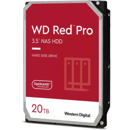 Жесткий диск 20TB 7200 RPM, SATA 6 Gb/s, CMR, 512 MB Cache,  3.5; Red pro, фото 