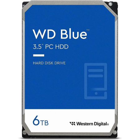 Жесткий диск Western Digital SATA 6TB 6GB/S 256MB BLUE WD60EZAX WDC, фото 
