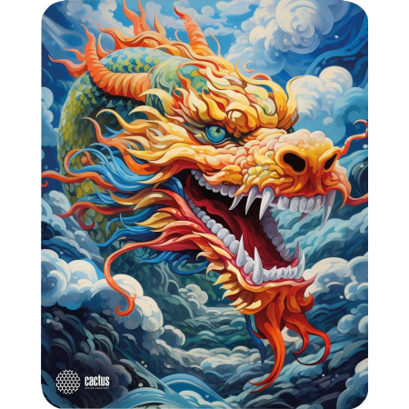 Коврик для мыши Cactus Colorful Dragon CS-MP-D07M 300x250x3мм, фото 