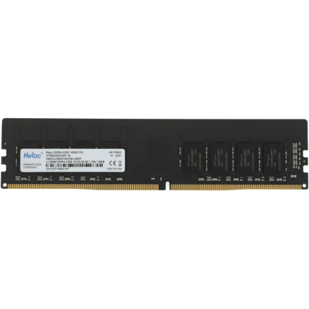 Оперативная память 16Gb DDR4 3200MHz Netac (NTBSD4P32SP-16), фото 