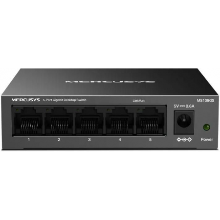 Настольный коммутатор Mercusys MS105GS с 5 гигабитными портам, фото 
