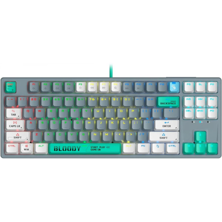 Клавиатура A4Tech Bloody S87 Energy механическая серый USB for gamer LED (S87 USB ENERGY ASH), фото 