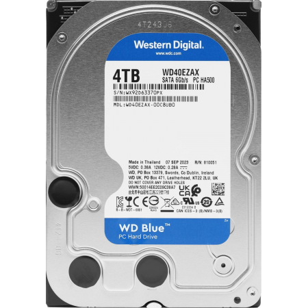 Жесткий диск WDC SATA 4TB 6GB/S 256MB BLUE WD40EZAX, фото 