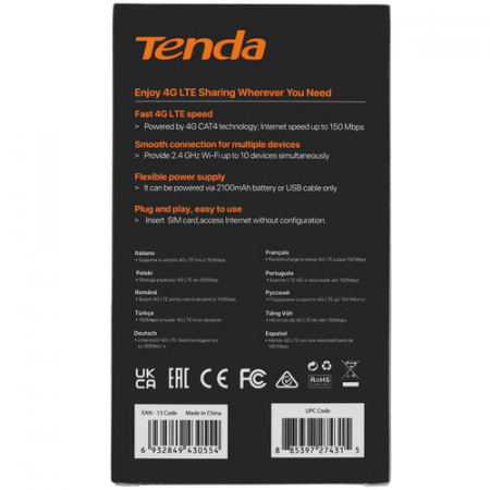 Роутер Tenda 4G185 v3.0, фото , изображение 6