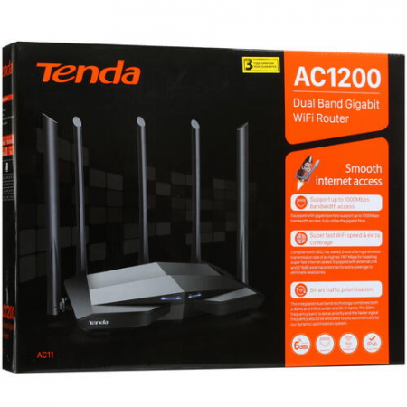 Wi-Fi роутер Tenda AC11, фото , изображение 9